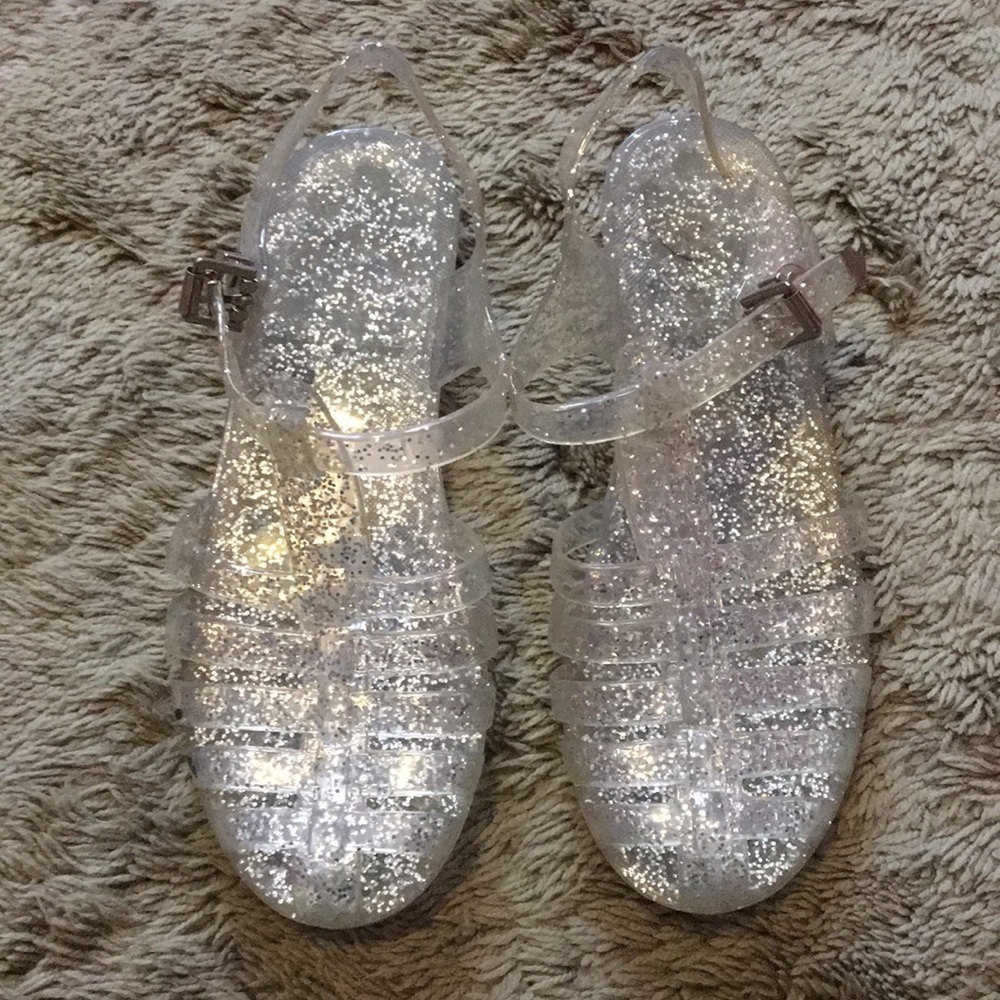 Jelly glitter sandals